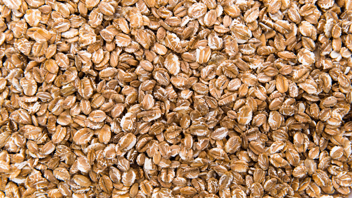 Close-up van volkoren havervlokken