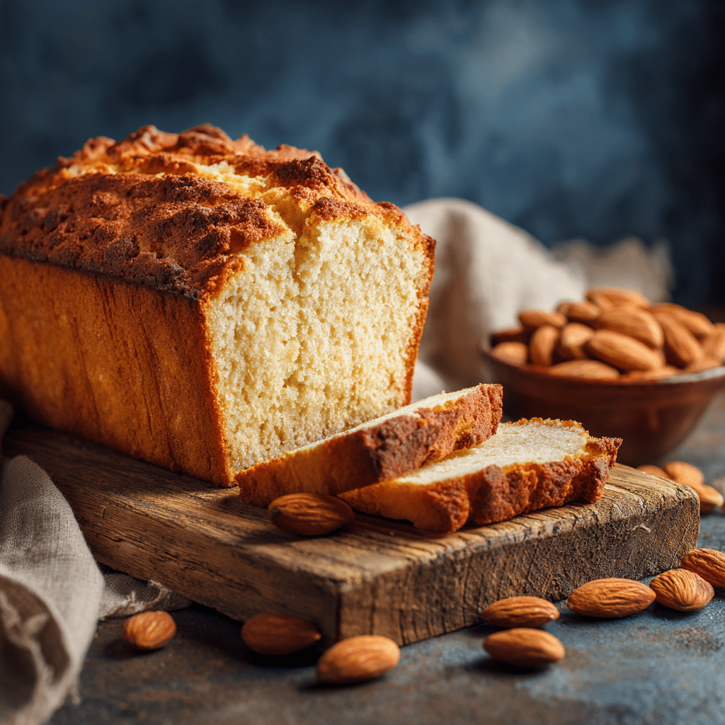 luchtig goudbruin brood met boterige smaak, gesneden op houten plank
