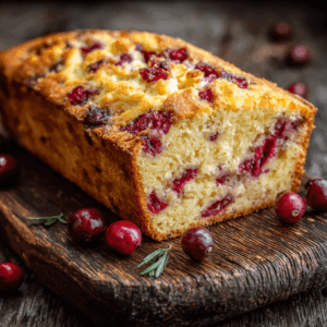 Koolhydraatarm fris cranberry sinaasappel brood, vol van smaak met een gezonde twist.