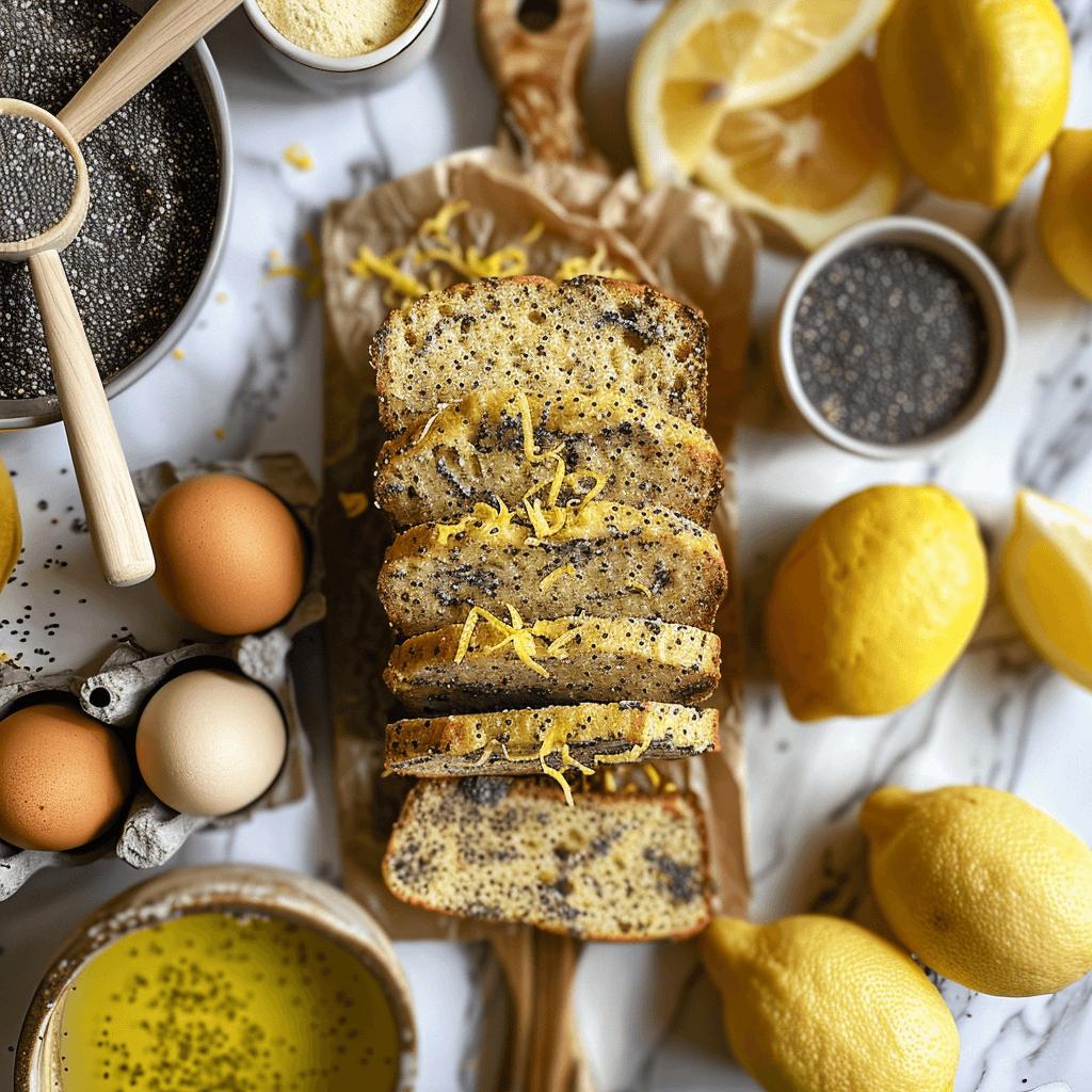 Luchtig paleo brood met citroenrasp en maanzaad lichte frisse uitstraling