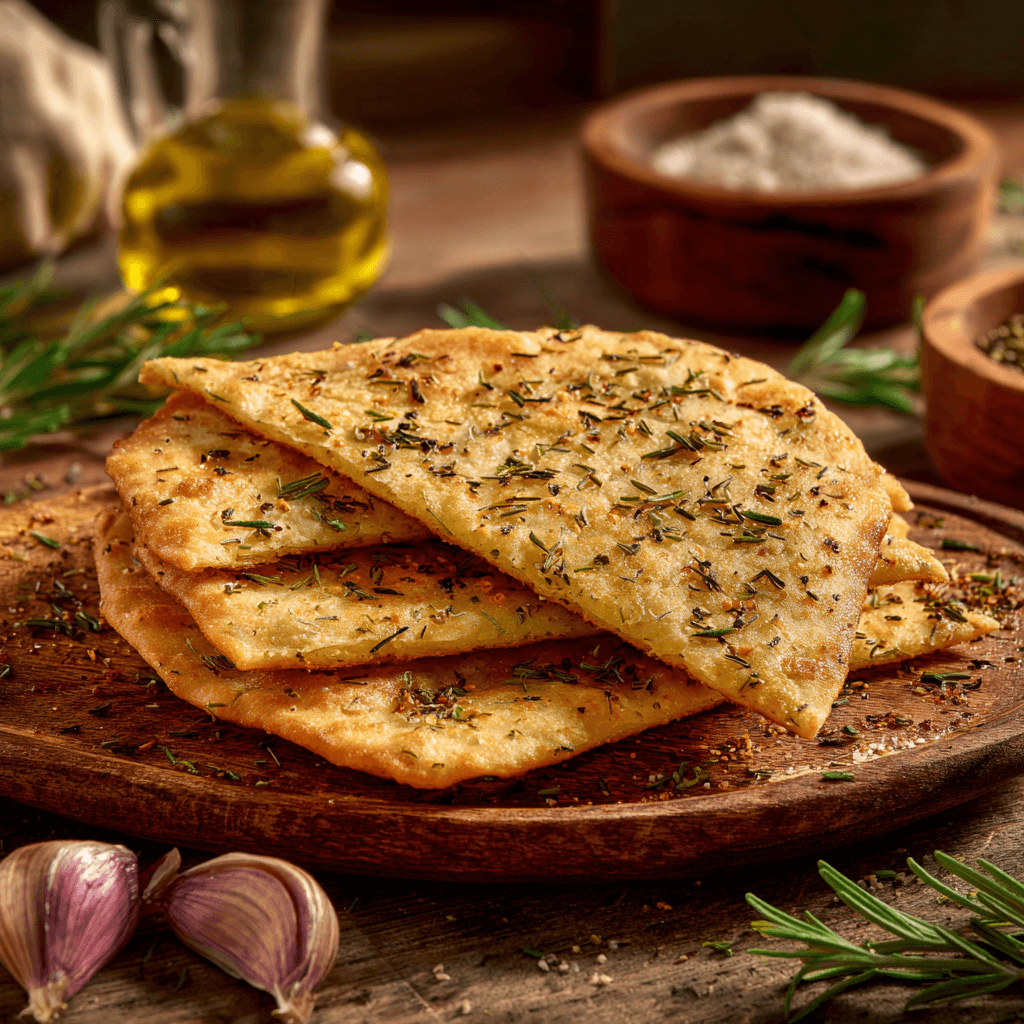 Koolhydraatarm Mediterrane Kruiden Flatbread