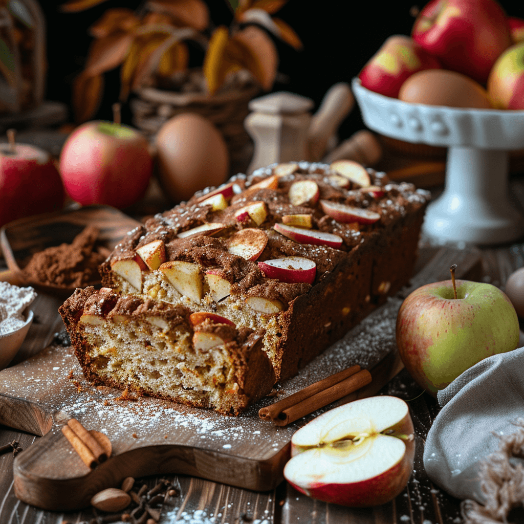 goudbruin paleo brood met appel en kaneel zachte zoete geur