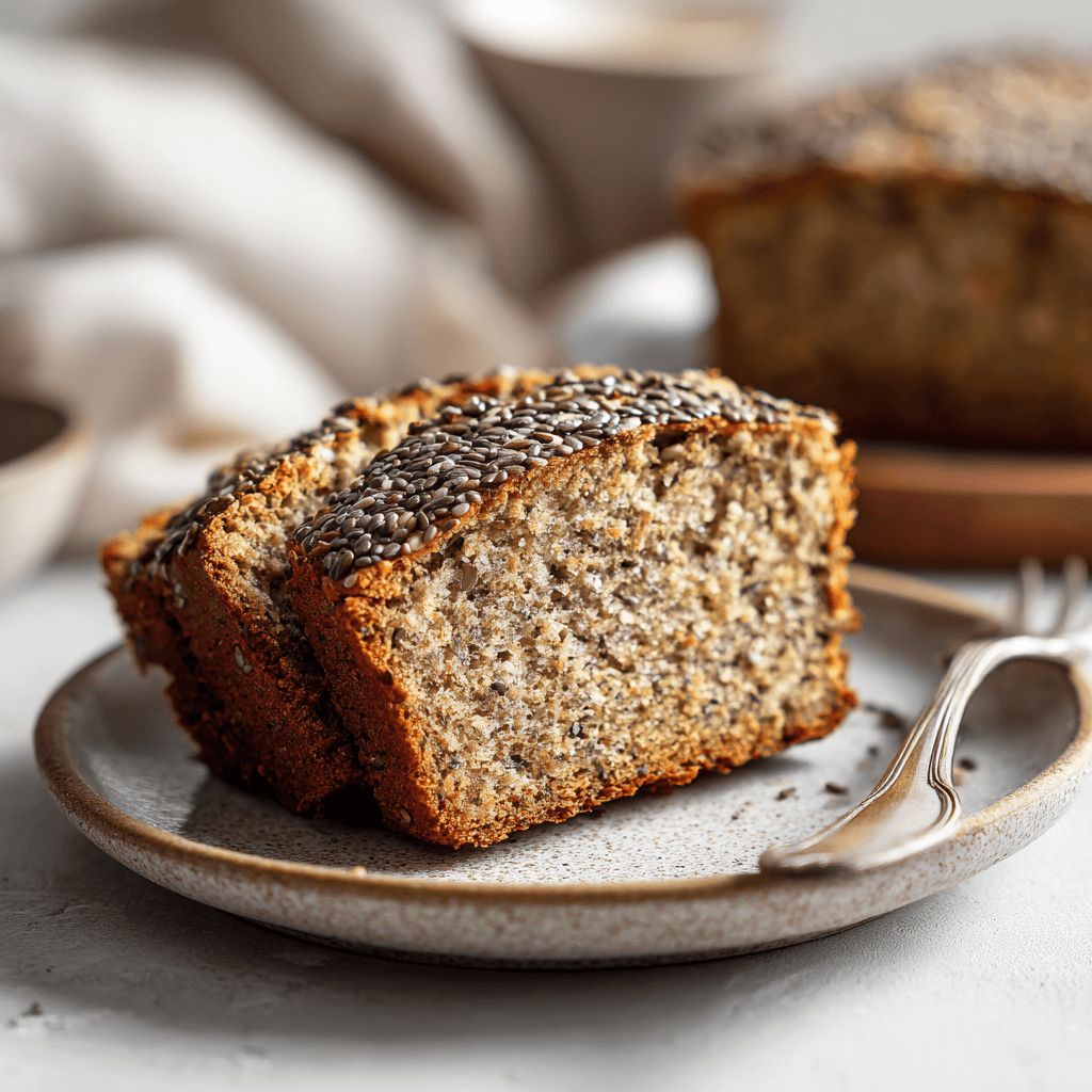 Koolhydraatarm lijnzaad chia brood