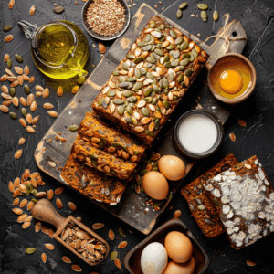 Keto pompoenpitten brood met nootachtige smaak