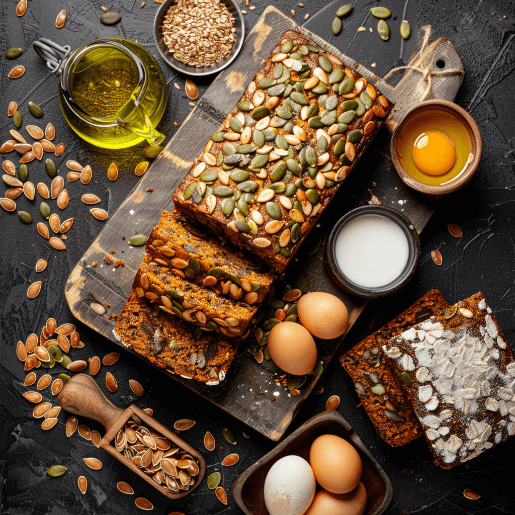 brood met knapperige pompoenpitten en nootachtige smaak
