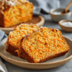 Koolhydraatarm gezond wortel brood met kaneel, voor een heerlijke combinatie van zoet en hartig.