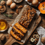 paleo brood met zoete aardappel en walnoten warm oranje kruim en rustieke noten