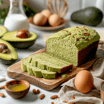 paleo brood met avocado zachtgroene tinten en romige luchtige structuur