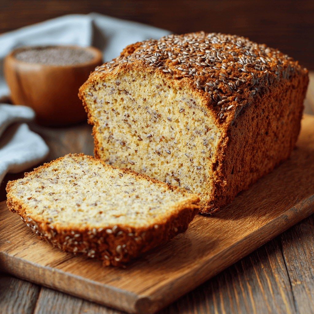 Koolhydraatarm amandel lijnzaad brood