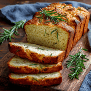 Koolhydraatarm intens smaakvol knoflook en kruidenbrood, ideaal als bijgerecht of snack.