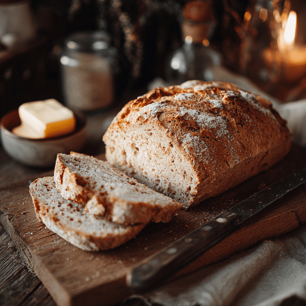 glutenvrij brood met krokante korst en luchtige structuur