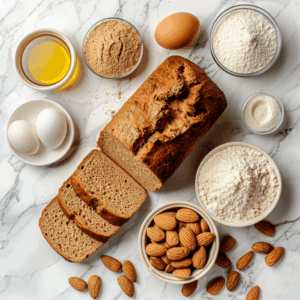 licht en zacht paleo arrowroot brood met subtiele goudbruine bovenkant