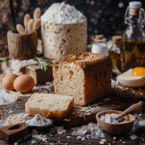 Klassiek zacht Keto Sandwich Brood, ideaal voor keto tosti of belegde lunch.
