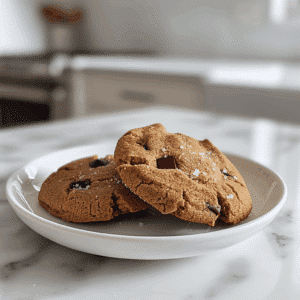 Paleo amandelboter chocolate chip cookies met pure chocolade stukjes, zachte en chewy glutenvrije koekjes gemaakt met amandelboter en kokosbloesemsuiker, gezond graanvrij recept