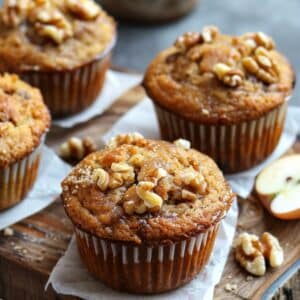 Gezonde Paleo appel kaneel ontbijtmuffins zonder gluten of geraffineerde suiker, gemaakt met amandelmeel en verse appel, perfect voor een voedzaam ontbijt in Nederland.