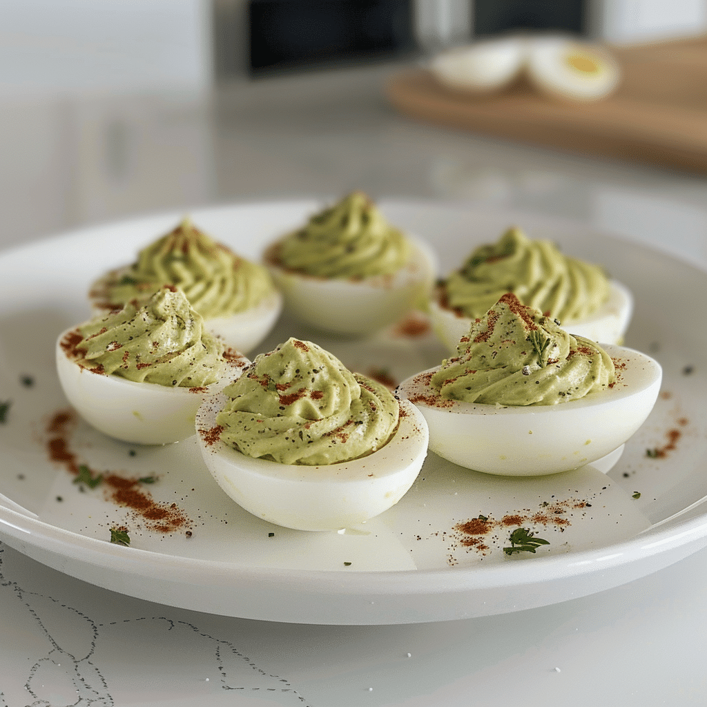 Paleo gevulde eieren met avocado