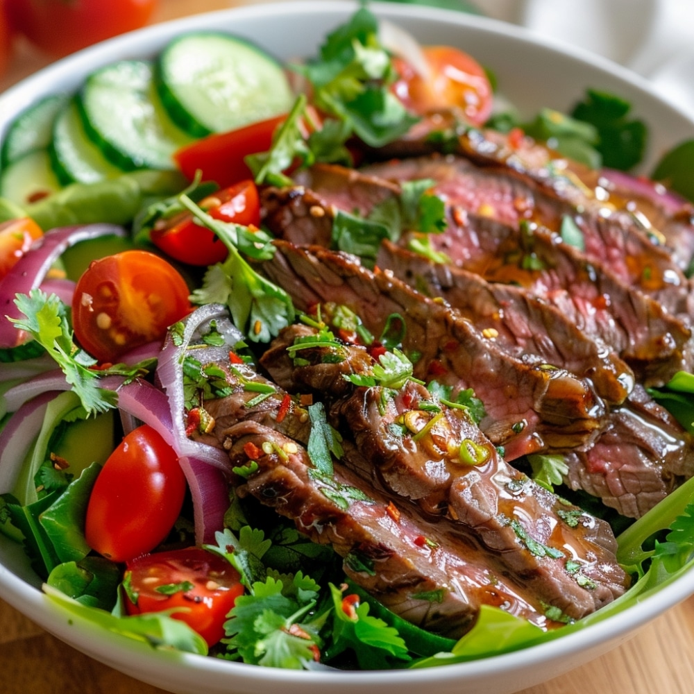 Paleo Thaise Rundvleessalade met Limoendressing