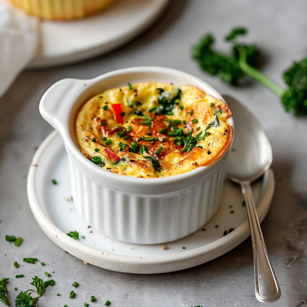 Luchtige Paleo groente eiersoufflé eiwitrijk, glutenvrij ontbijt met verse groenten, ideaal voor een gezonde start van de dag in Nederland.