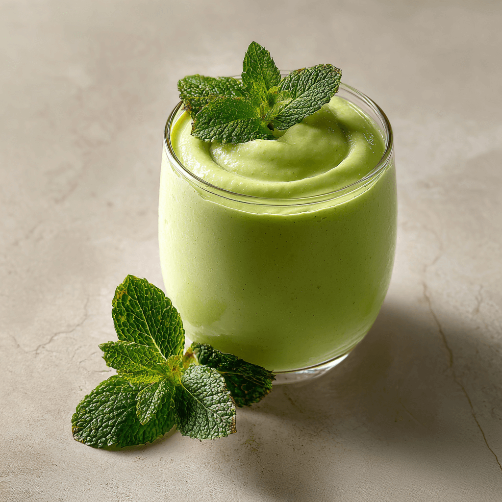 Keto Vegan Avocado Mint Smoothie