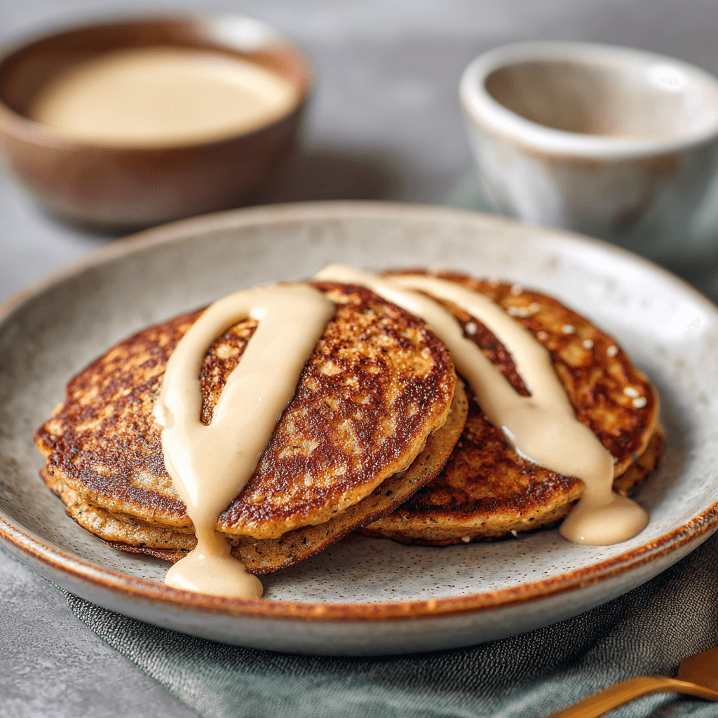 Keto vegan tahini pannenkoeken
