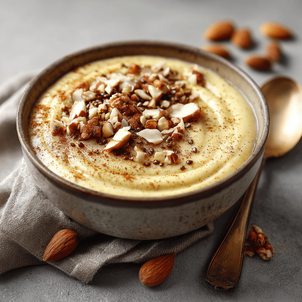 Keto vegan gember lijnzaad pudding