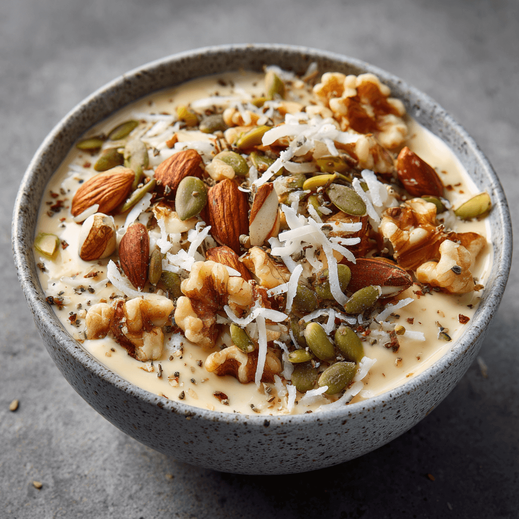 Keto vegan noten crunch bowl
