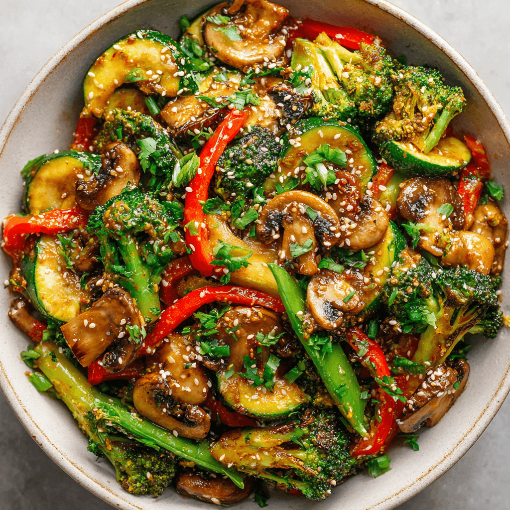 Keto Vegan Roerbakgerecht met Sesam en Gember