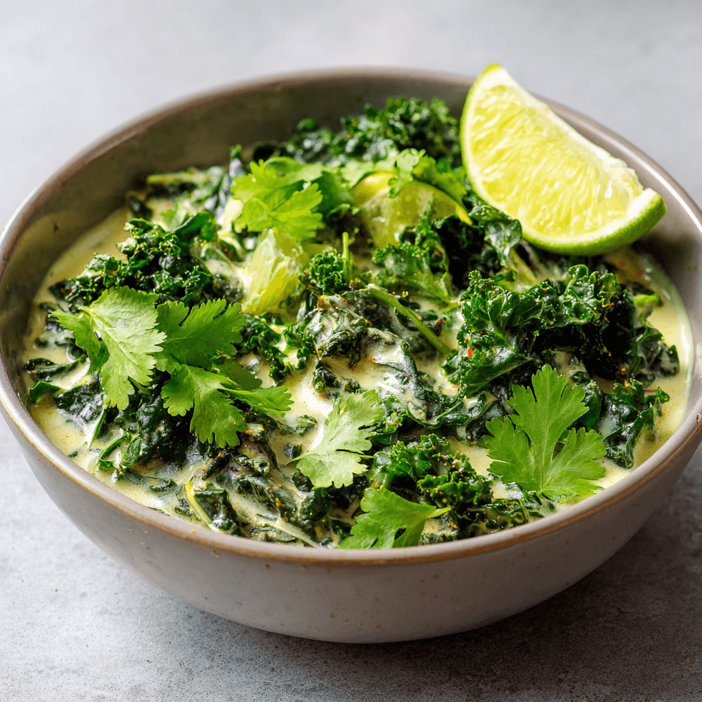 Keto Vegan Kokos Kale Curry