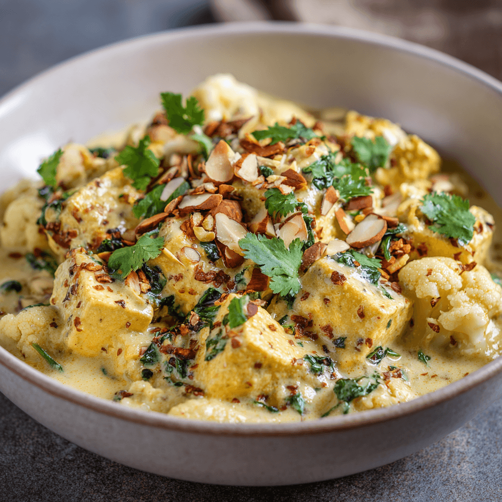 Keto Vegan Tofu Kokos Korma