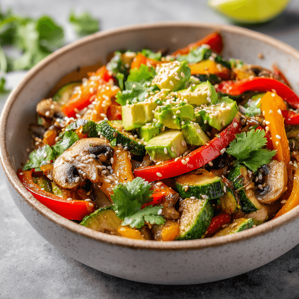 Keto Vegan Avocado Limoen Roerbak