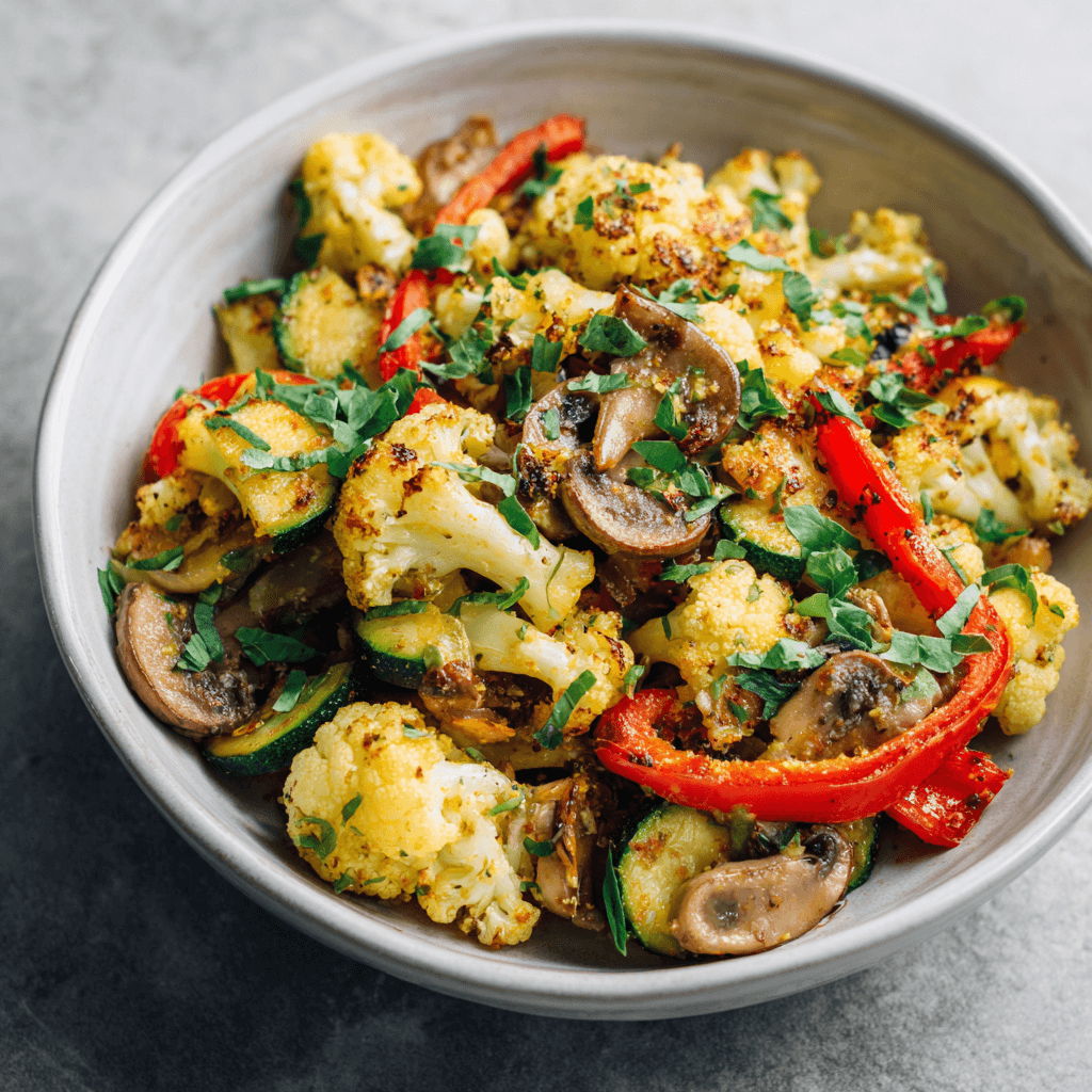 Keto Vegan Bloemkool Kruidenroerbak