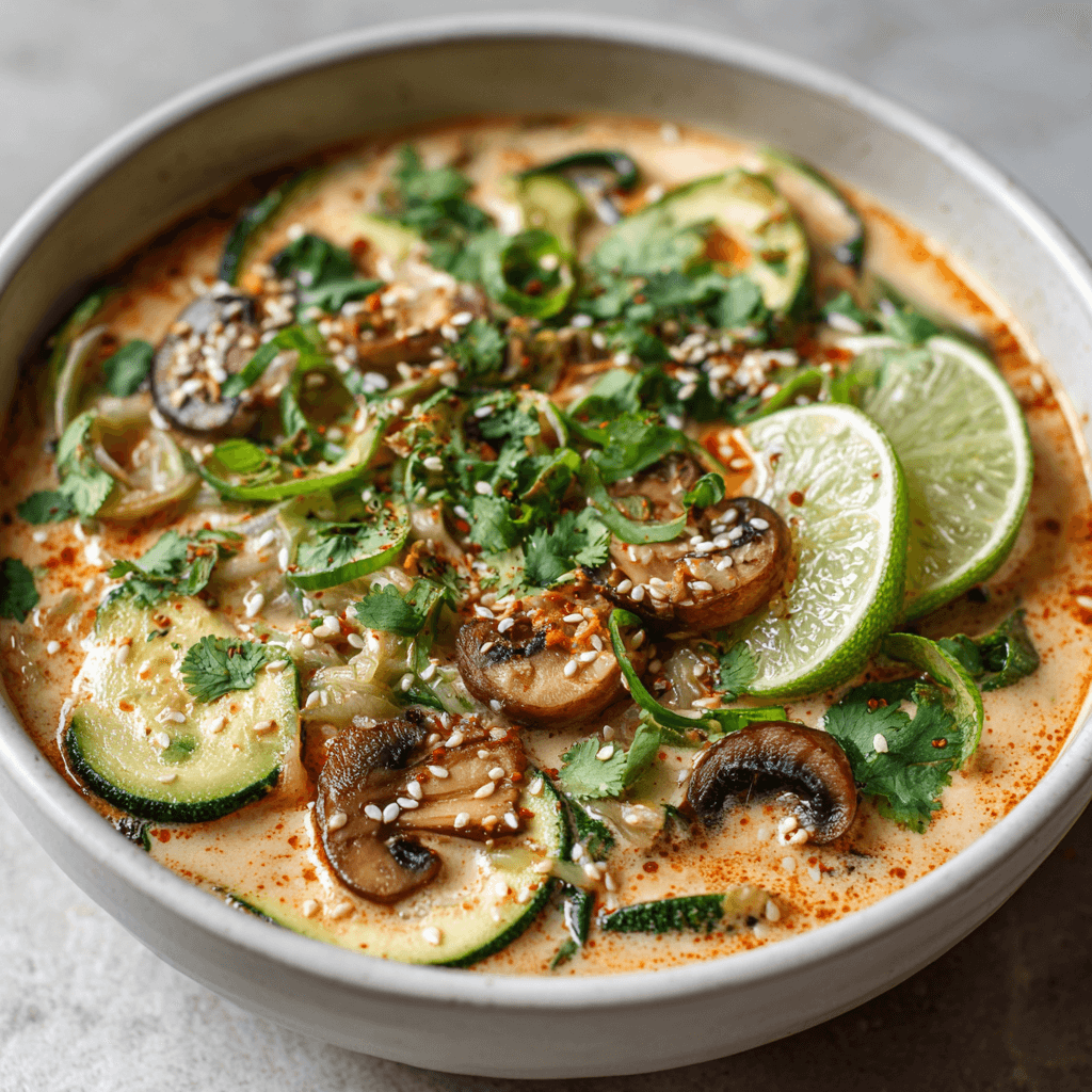 Keto Vegan Kokos Chili Kimchi Soep