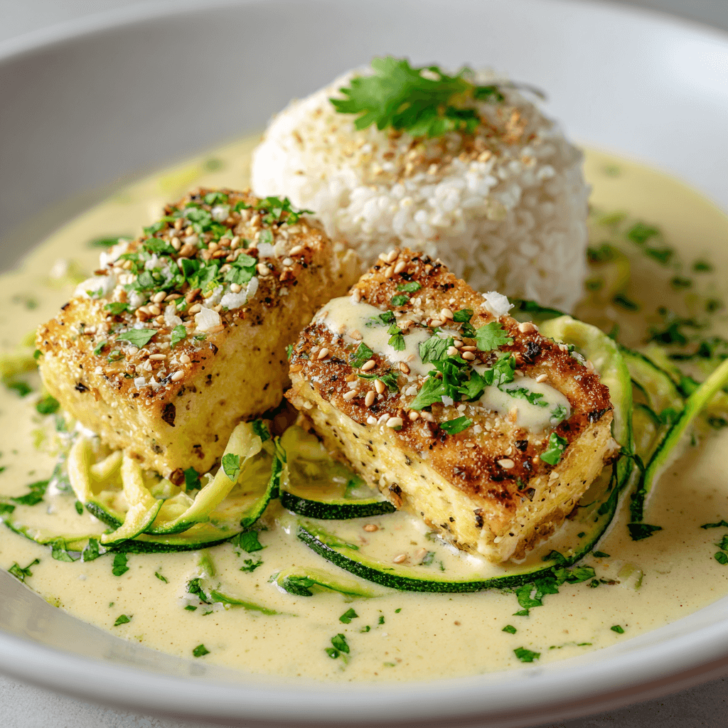 Keto Vegan Kokos Limoen Tofu Filets