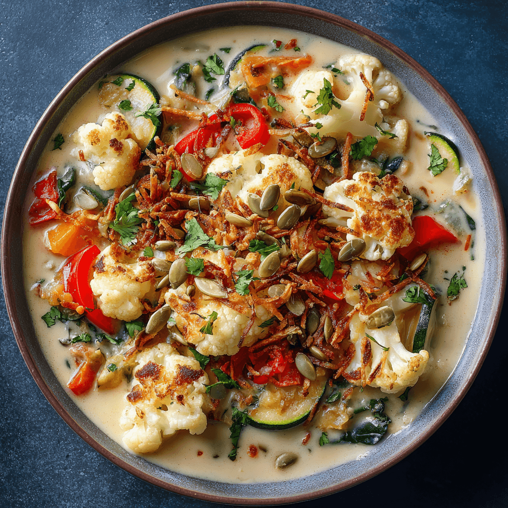 Keto Vegan Kokosstoof met Groenten