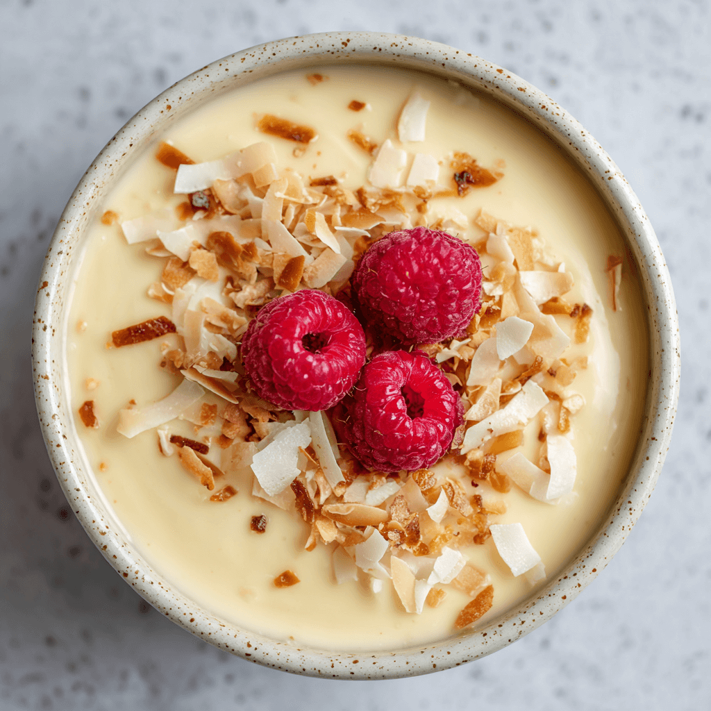 Keto Vegan Vanille Kokospudding