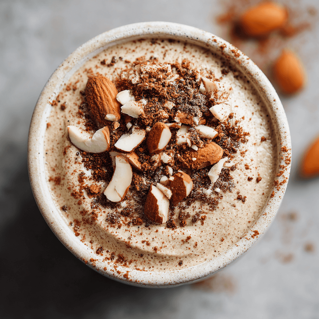 Keto Vegan Amandel Latte Mousse