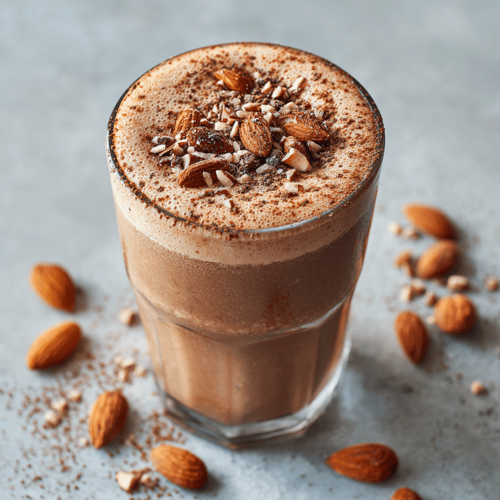 Keto Vegan Amandel Mocha Shake