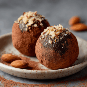 Zachte en romige Keto Chocolade-Avocado Truffels met cacao en avocado, perfect als zijdezacht koolhydraatarm dessert.