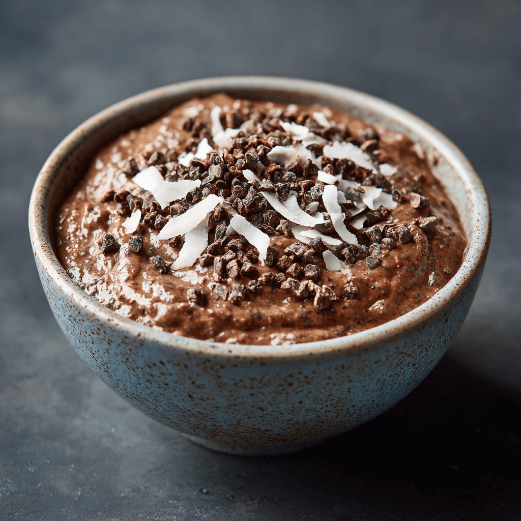 Keto Vegan Chocolade Chia Crème