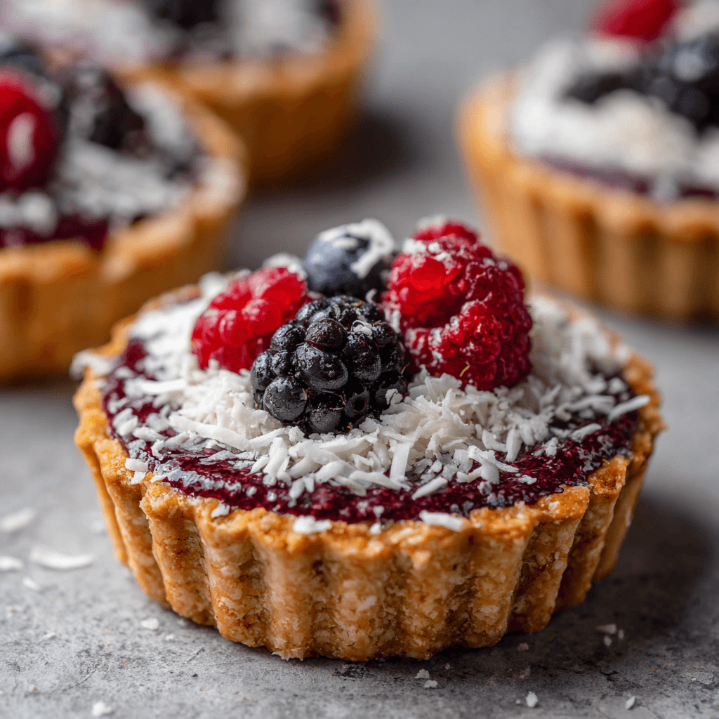 Keto Vegan Bessen Kokos Taart