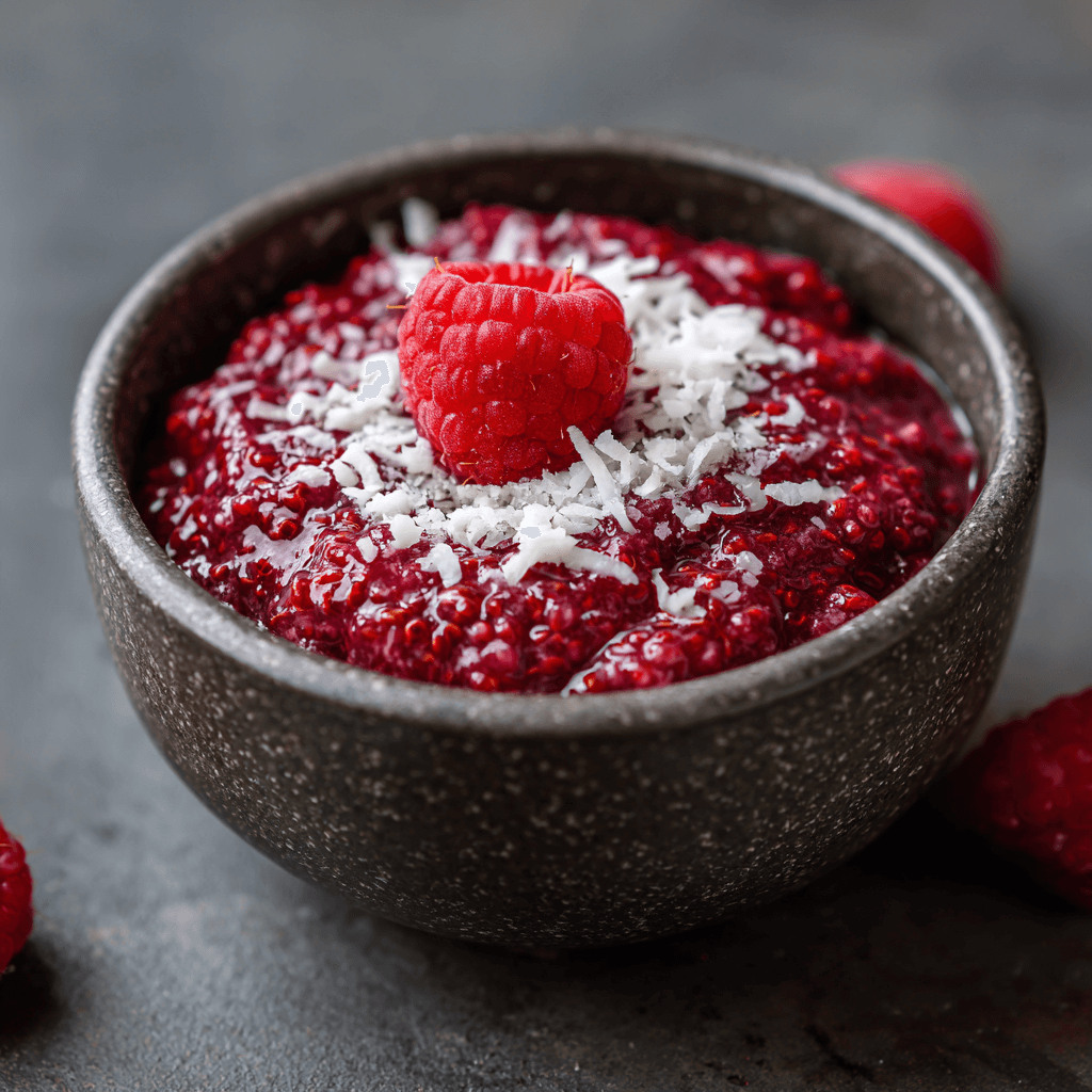 Keto Vegan Frambozen Chia Gel