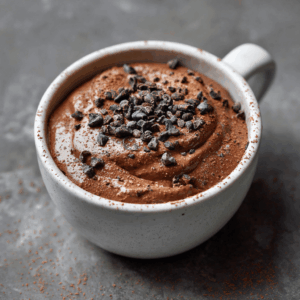 Romige en krachtige Keto Chocolade Espresso Crème met diepe cacao- en espressosmaak, perfect voor een rijk low carb dessert.