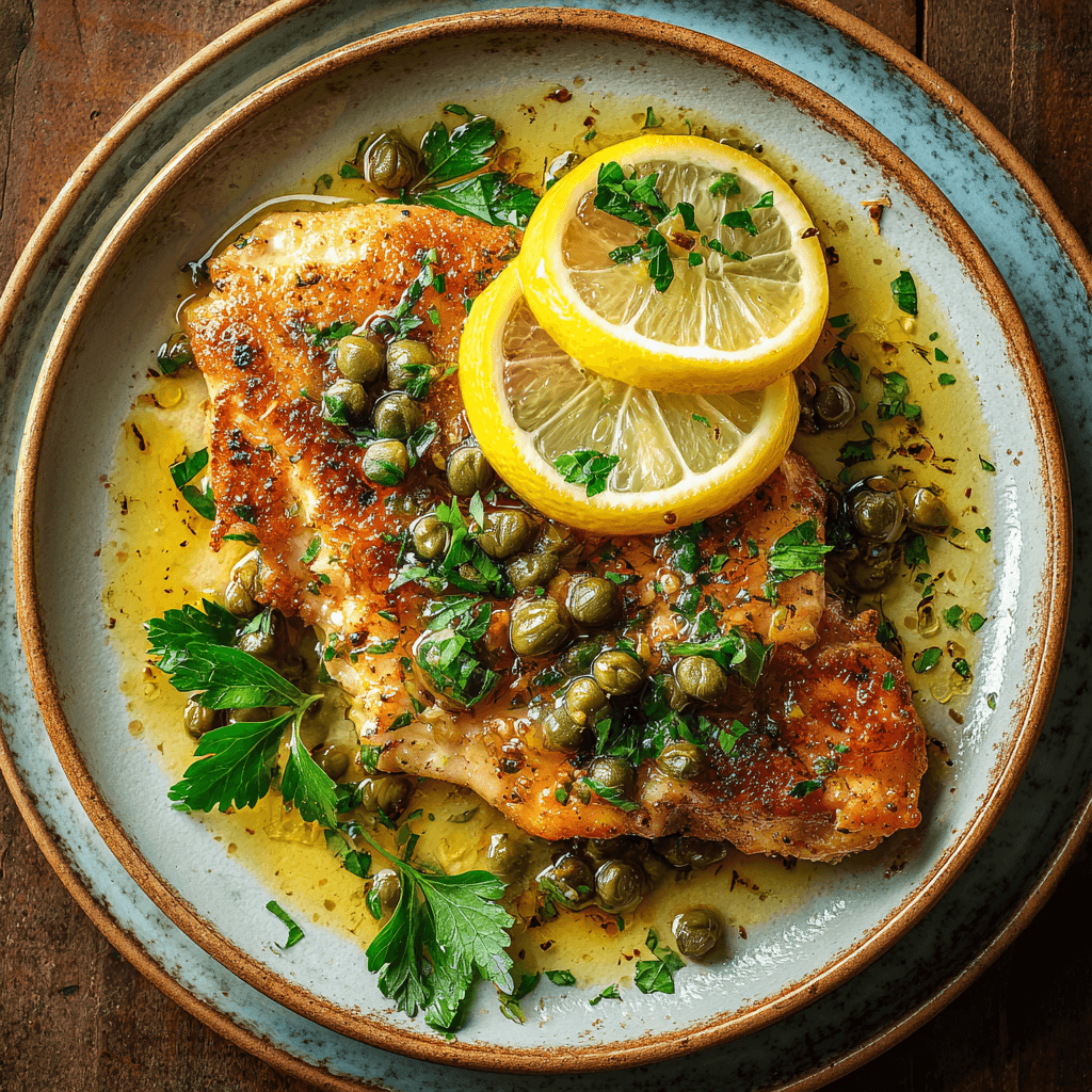 Chicken Piccata met citroen en kappertjes