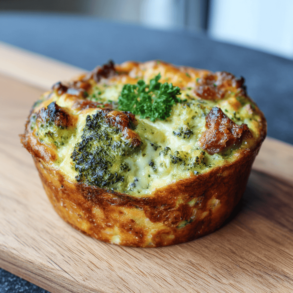 Broccoli ontbijttaartje uit de airfryer