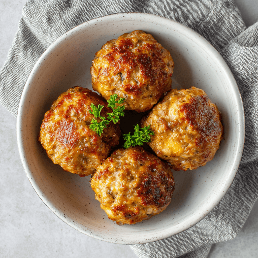 Airfryer ontbijtgehaktballetjes