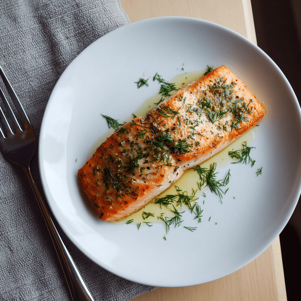 Zalmfilet met dille uit de airfryer