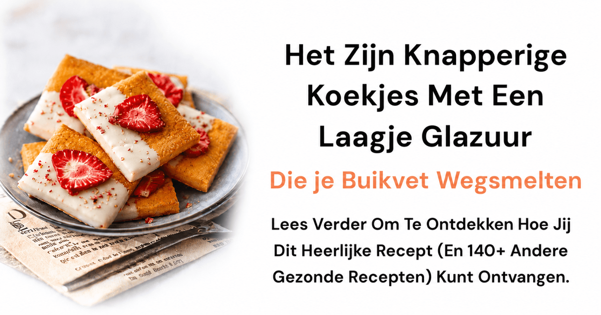 Aardbei koekje banner