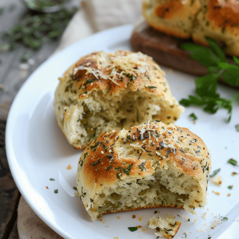 Keto Doperwt-Kruidenbroodjes